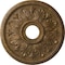 Ekena Millwork Edinburgh Ceiling Medallion (Canopies up to 5 1/8"), 18 1/8"OD x 3 1/2"ID x 2 3/4"P, Rubbed Bronze CM18ED1RZS - alternate 1
